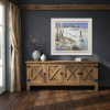Silver Birches, Winter by Mario Malfer, original painting, in room