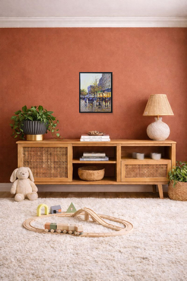Arc de Triomphe by Henderson Cisz, original painting, in room