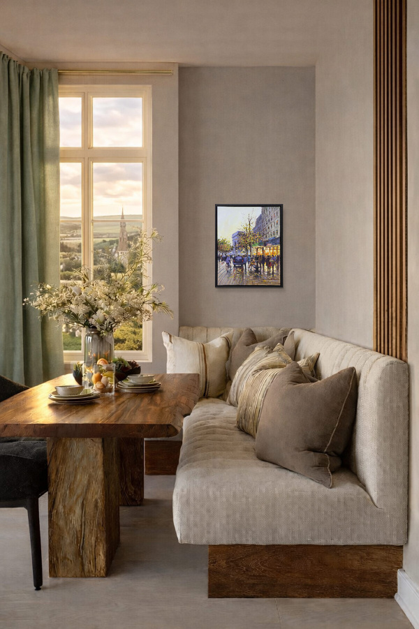 Arc de Triomphe by Henderson Cisz, original painting, in room