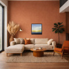 Rising At Dawn by Ben Payne, original painting, in room