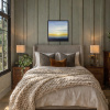 Rising At Dawn by Ben Payne, original painting, in room