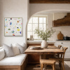 Running Rings by Manel, original painting, in room