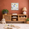 Turning Heads by Manel, original painting, in room