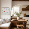 Making Space by Manel, original painting, in room