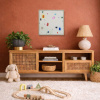 Making Space by Manel, original painting, in room