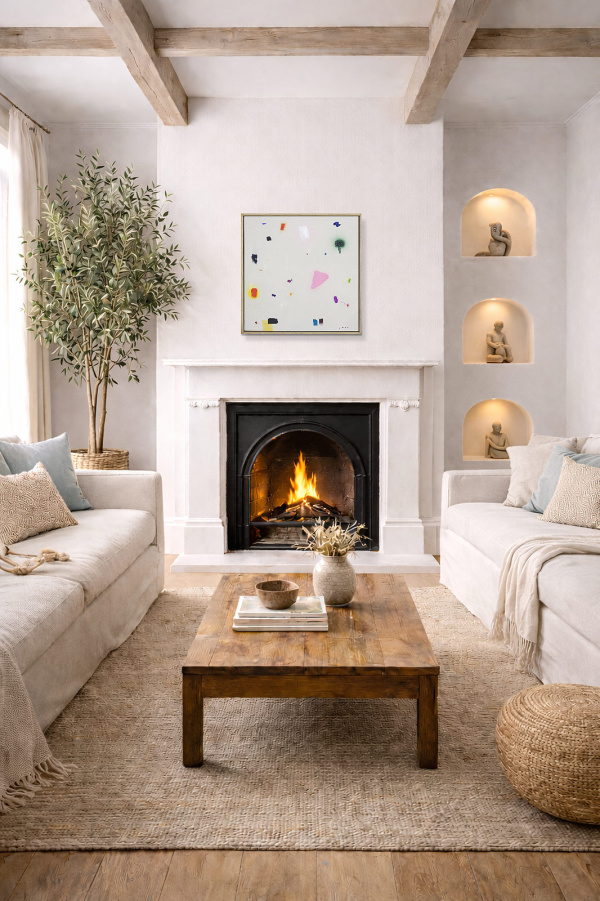 By Your Side by Manel, original painting, in room