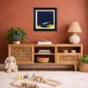 Misty Cottage by Jay Nottingham, original painting, in room
