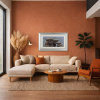 Family Photo by Ruby Keller, original painting, in room