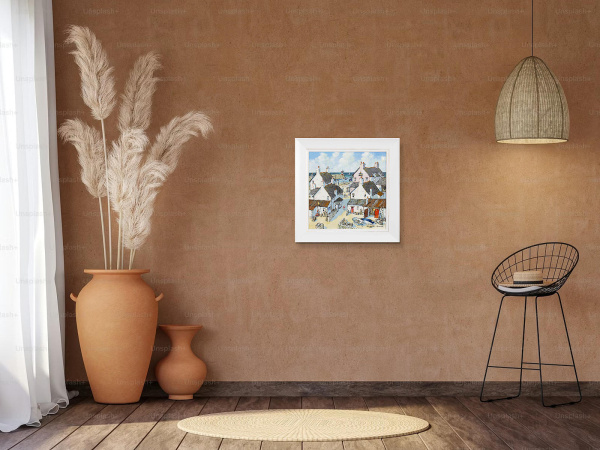 The Ship Inn II by Alan Smith, original painting, in room