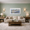 Winter Reflections, Petworth House by Veronika Benoni, original painting, in room