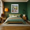 Afternoons With You by Mario Malfer, original painting, in room