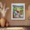 Afternoons With You by Mario Malfer, original painting, in room