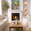 Afternoons With You by Mario Malfer, original painting, in room
