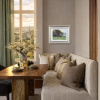 Golden Pastures by Stephen Hawkins, original painting, in room