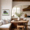 Golden Pastures by Stephen Hawkins, original painting, in room