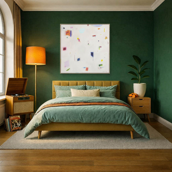 Riding The Wave by Manel, original painting, in room