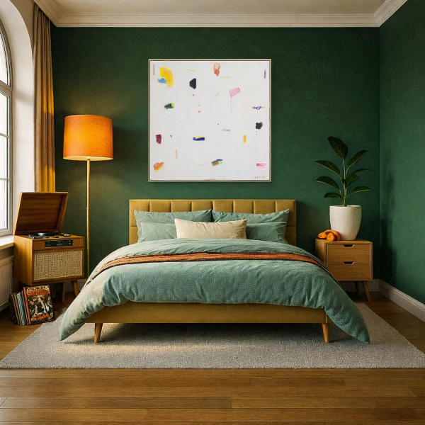 Summer Vibes by Manel, original painting, in room