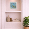The Looking Glass by Håven, original painting, in room