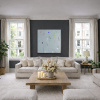 In Motion by Håven, original painting, in room