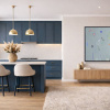 In Motion by Håven, original painting, in room