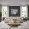 Domino Effect by Håven, original painting, in room
