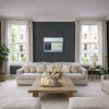 Beneath The Steely Sky by Håven, original painting, in room