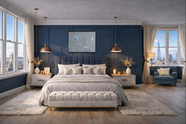 Portal by Håven, original painting, in room