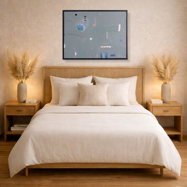 Portal by Håven, original painting, in room