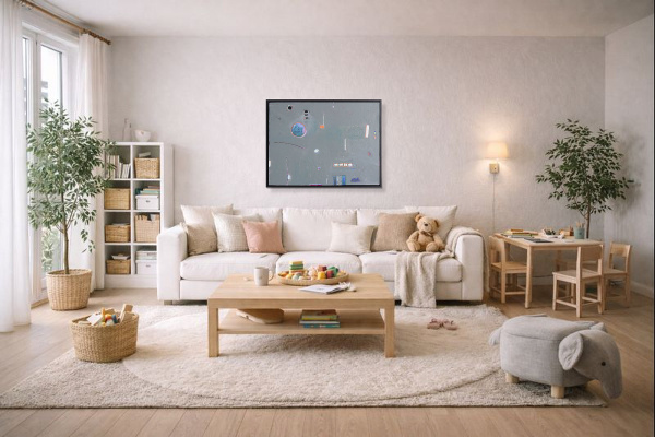 Portal by Håven, original painting, in room