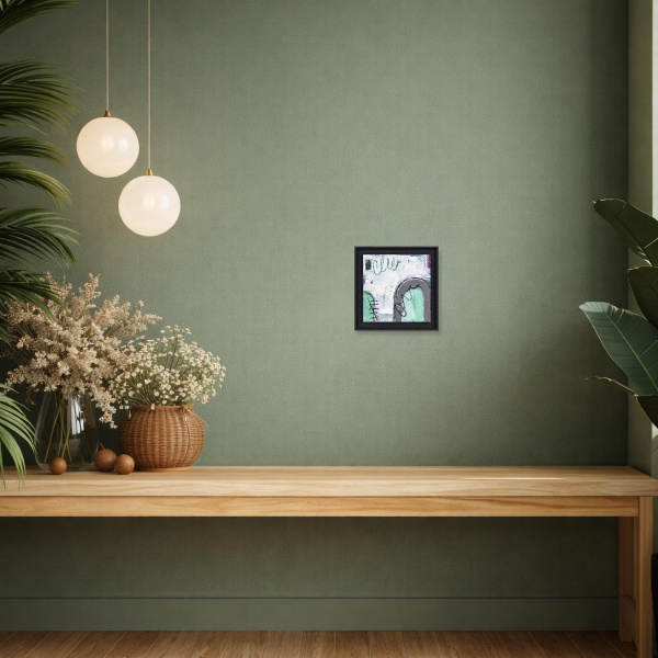 Fresh Perspective by Håven, original painting, in room