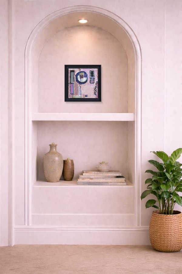 101 by Håven, original painting, in room
