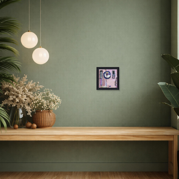 101 by Håven, original painting, in room