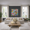 All Together Again by Kev Munday, original painting, in room