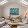 Graduated Greatness by Kev Munday, original painting, in room