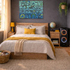 Graduated Greatness by Kev Munday, original painting, in room