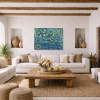 Graduated Greatness by Kev Munday, original painting, in room