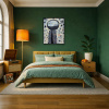 El Mago by Didier Mayés, original painting, in room