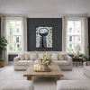 El Mago by Didier Mayés, original painting, in room