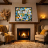 De Compras by Didier Mayés, original painting, in room