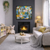 De Compras by Didier Mayés, original painting, in room