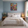 El Comedor by Didier Mayés, original painting, in room
