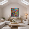 El Comedor by Didier Mayés, original painting, in room