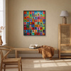 El Comedor by Didier Mayés, original painting, in room