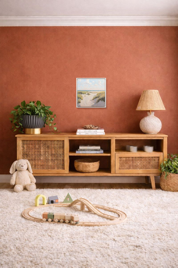 Through The Dunes by Matthew Cordwell, original painting, in room