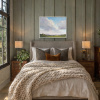 Feathered Light by Matthew Cordwell, original painting, in room