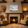 Feathered Light by Matthew Cordwell, original painting, in room