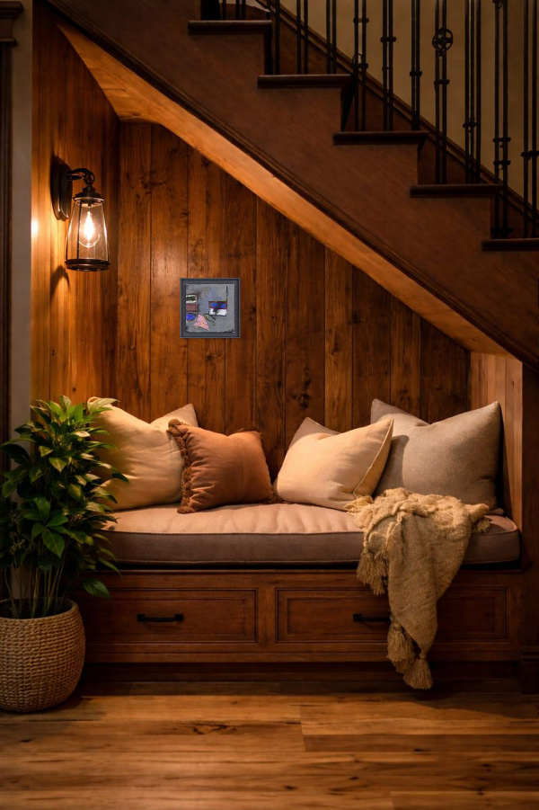 Grounded by Håven, original painting, in room