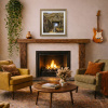 Rustic Farm Life by Edward Hersey, original painting, in room