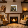 Rustic Farm Life by Edward Hersey, original painting, in room