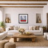Poppy Barn by Allan Morgan, original painting, in room